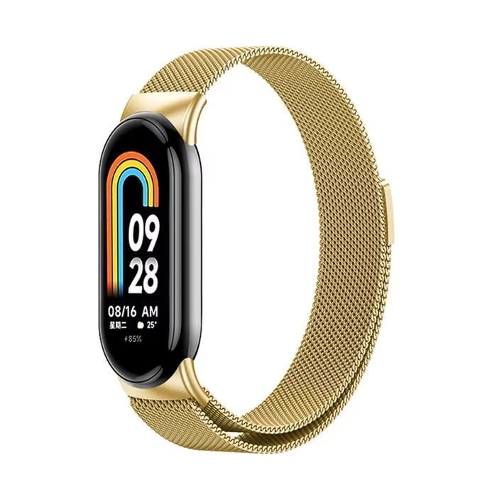 Ремінець для фітнес-браслета Xiaomi Mi Band 8/9 міланська петля Золотий (2338405183)