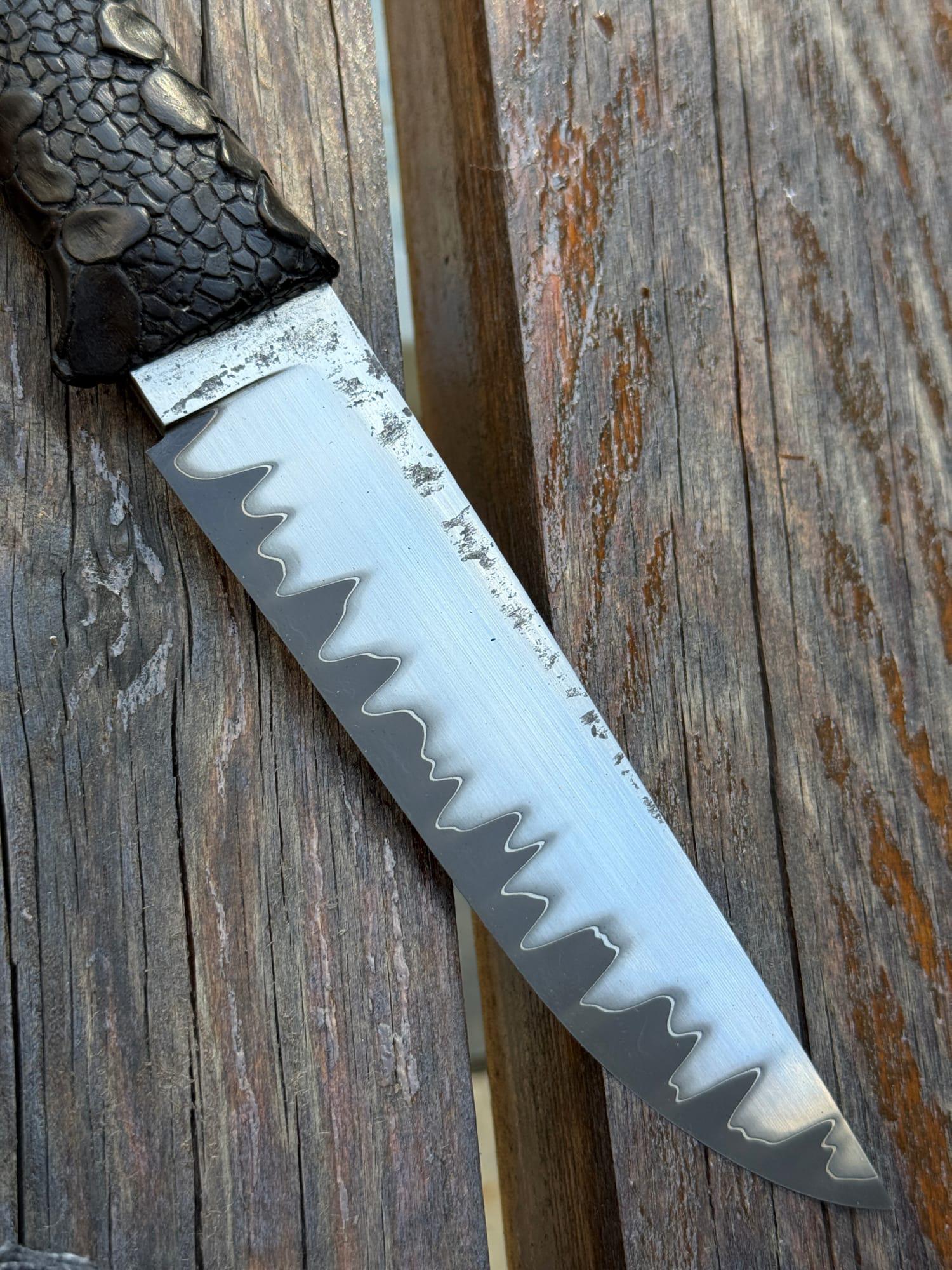 Нож туристический Gorillas BBQ KN207 Раскол сталь ламинат Rex-12 - фото 14