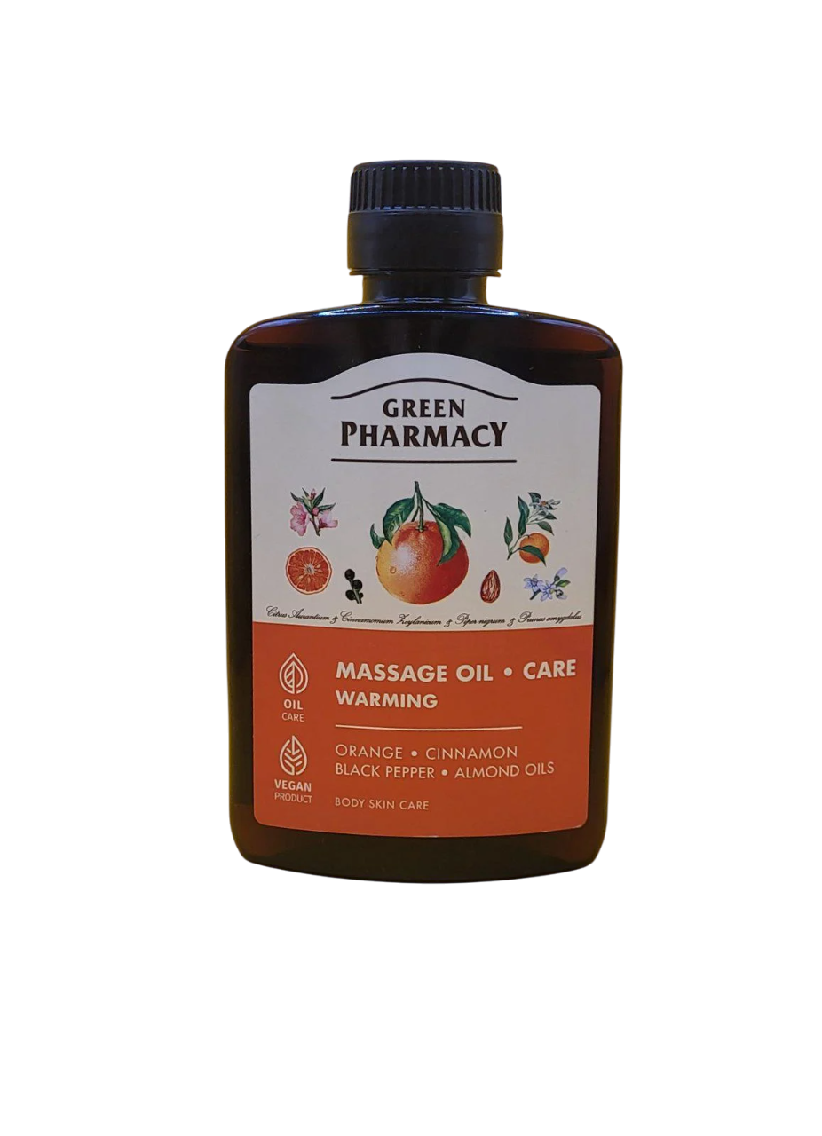 Олія масажна Зелена аптека розігрівальна 200 мл (1752783741)