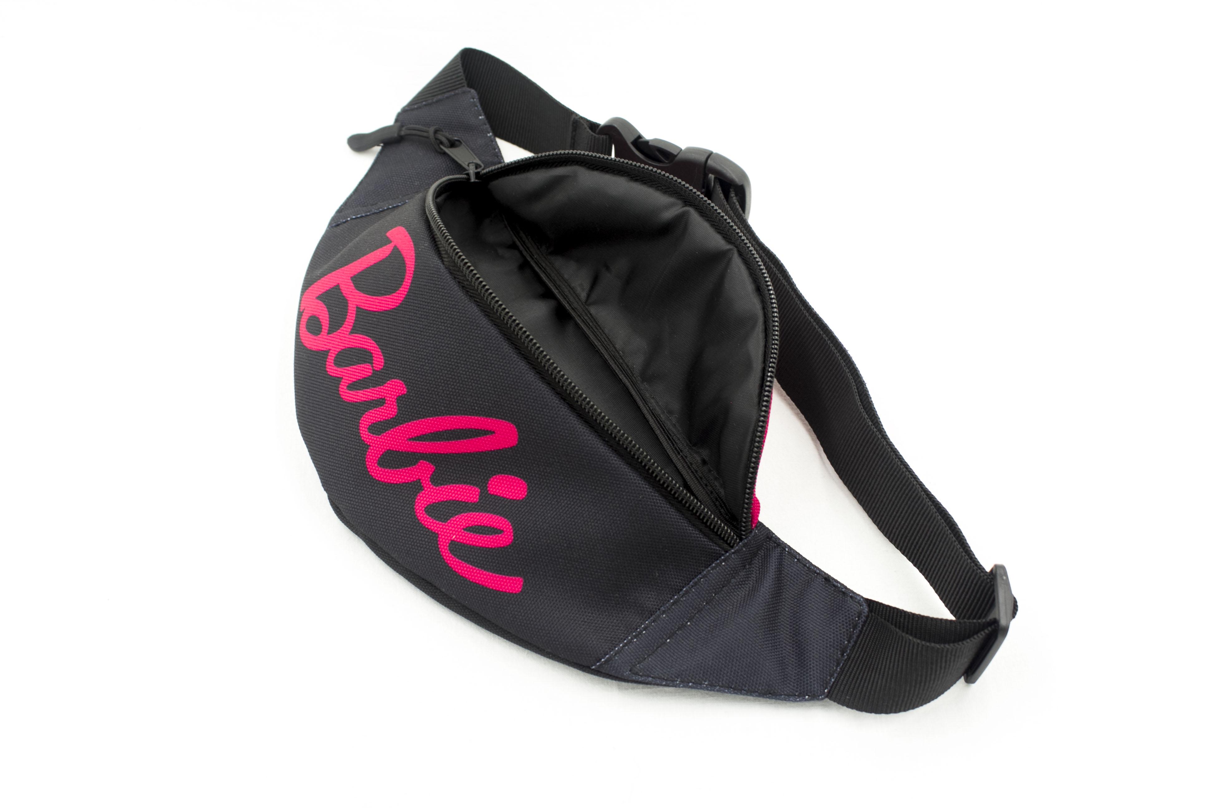 Бананка для дівчинки з регулюючим ремінцем 4-8 років Барбі Чорно-малиновий (Д-036) - фото 5