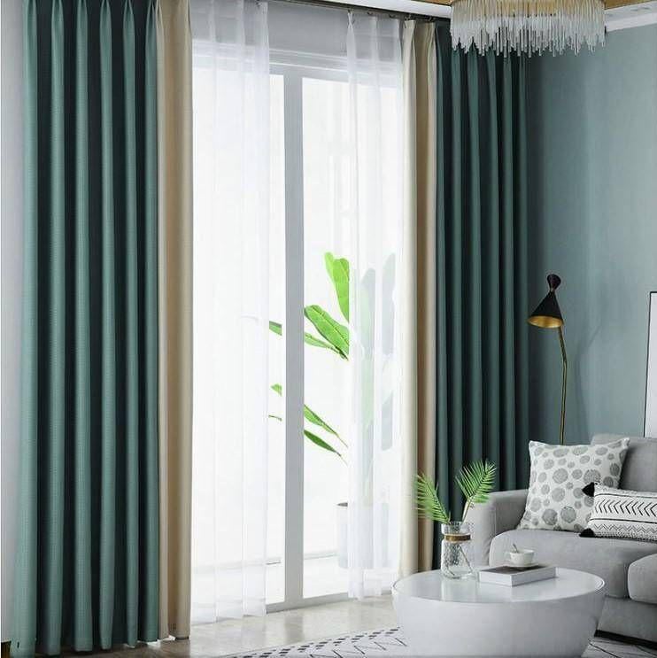 Комплект штор Academy Gardin Модерн 250х250 см 2 шт. Бутылочный/Капучино