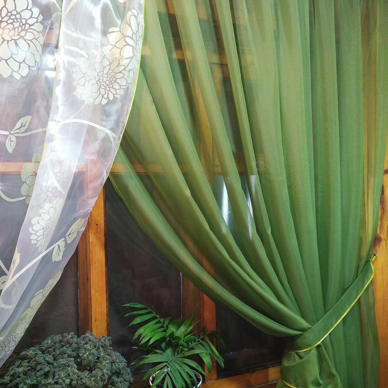 Шторы Вероника Гербера/Хаки (1173369445) - фото 4 Шторы Вероника Гербера/Хаки (1173369445) - фото 4