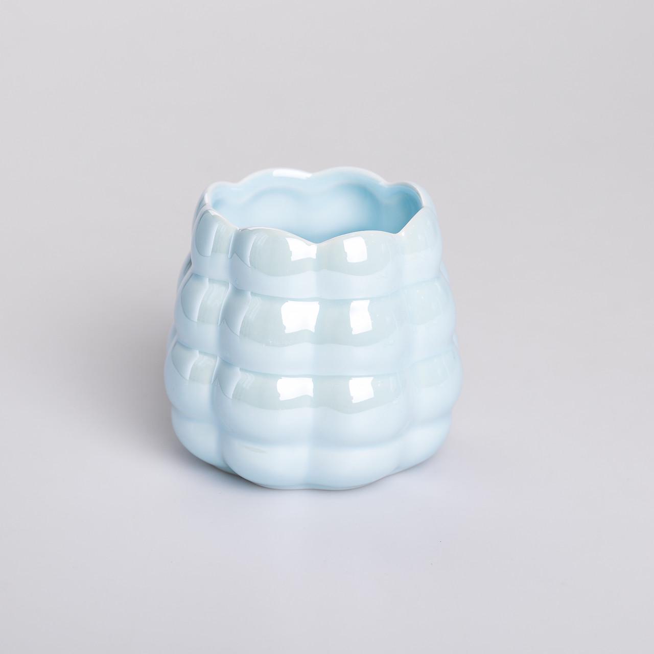 Набір виделок та ложок десертних з керамічною підставкою Блакитний (HP-20-57) - фото 4