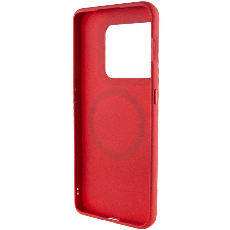 Противоударный TPU чехол Bonbon Metal Style with MagSafe для OnePlus 10 Pro Красный / Red - фото 4