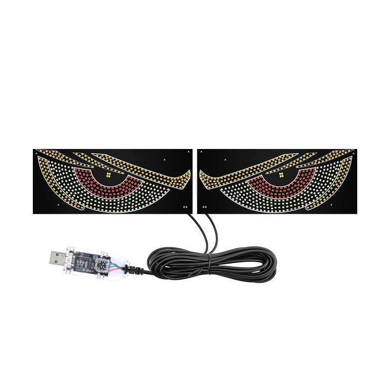 Панель LED Глаза на фуру 30x12 см 2 шт. Зеленый (34629873)