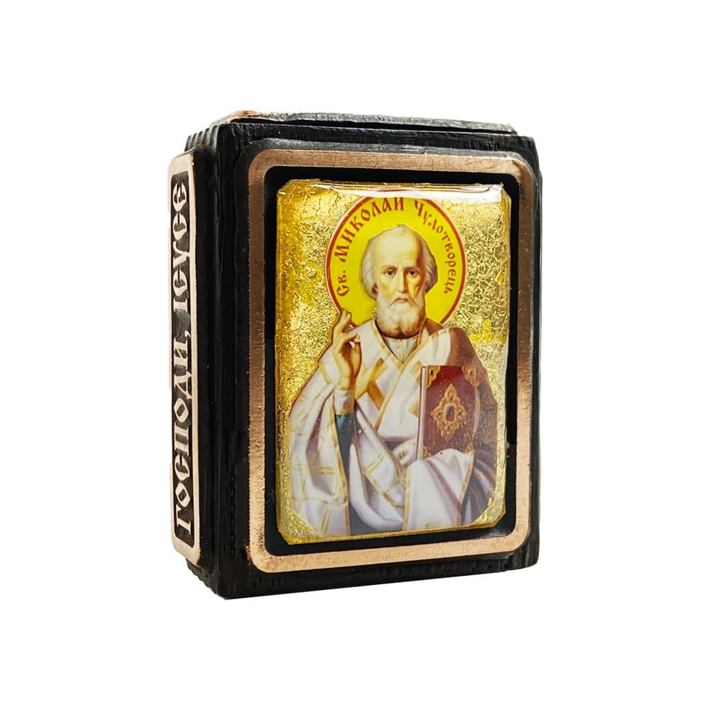 Икона Святой Николай Чудотворец миниатюра (11139329)