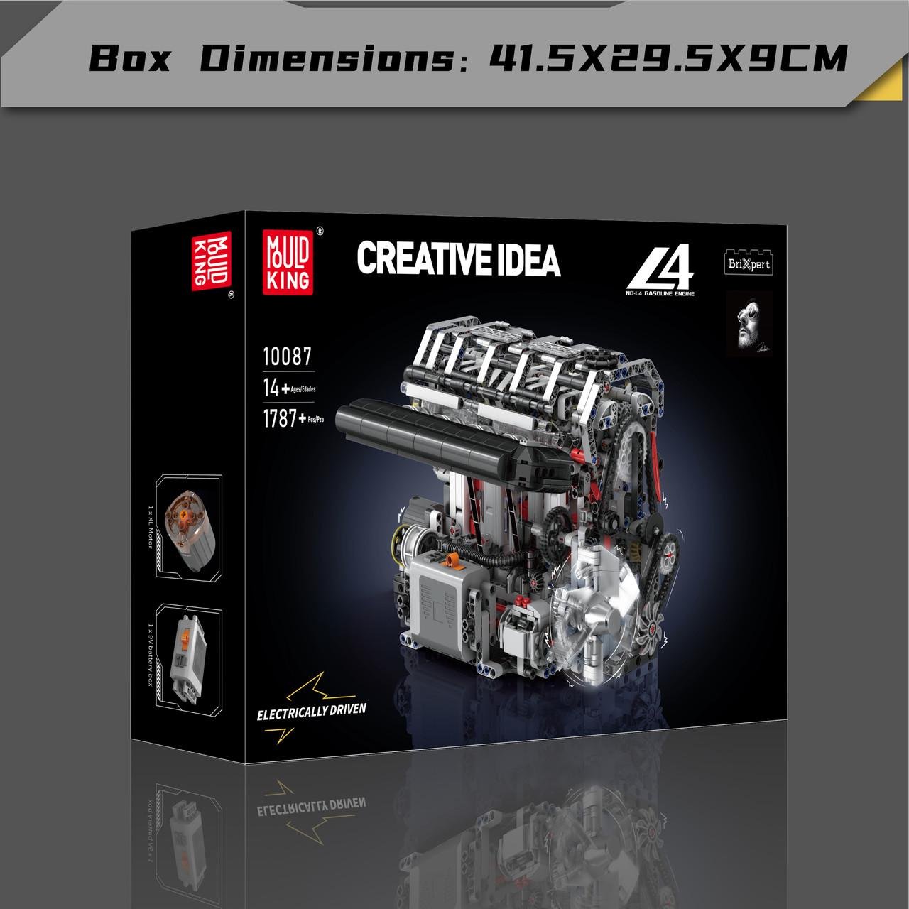 Конструктор детский Mould King TECHNIC Двигатель L4 четырехцилиндровый бензиновый 1787 дет. (22772730) - фото 8 Конструктор детский Mould King TECHNIC Двигатель L4 четырехцилиндровый бензиновый 1787 дет. (22772730) - фото 8