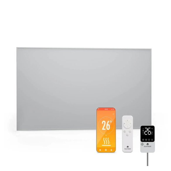 Інфрачервона обігрівач настінний RadiantSmart Smart 600 Вт 60x100 см Білий (10046418)