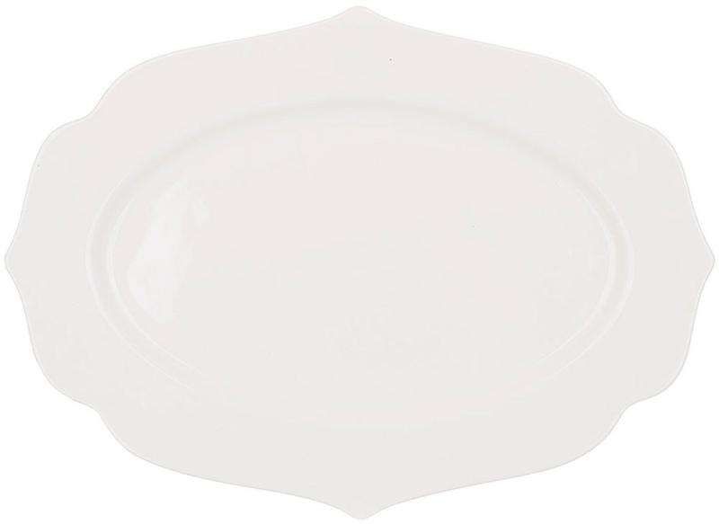 Набор фарфоровых овальных блюд 6 шт. Harmony 23х16 см Белый