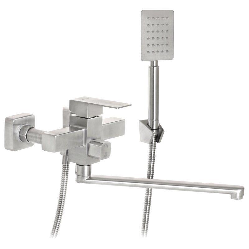 Смеситель для ванны MIXXUS KUB SS2809 однорычажный Сатин (63958)