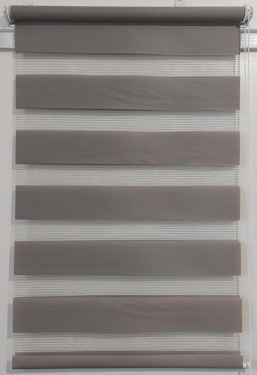 Рулонная штора день-ночь Miranda ВМ-1219 52,5х200 см Темно-серый (ВМ-1219-89)