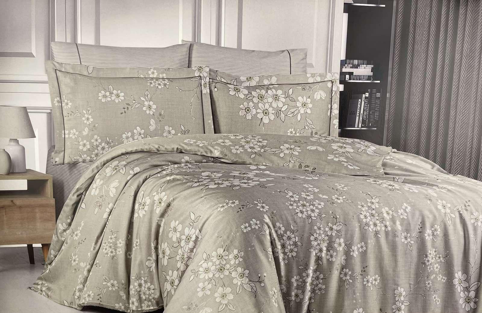 Комплект постільної білизни Maison D'or Marguerites Тенцел 200x220 см Beige (CN37421)