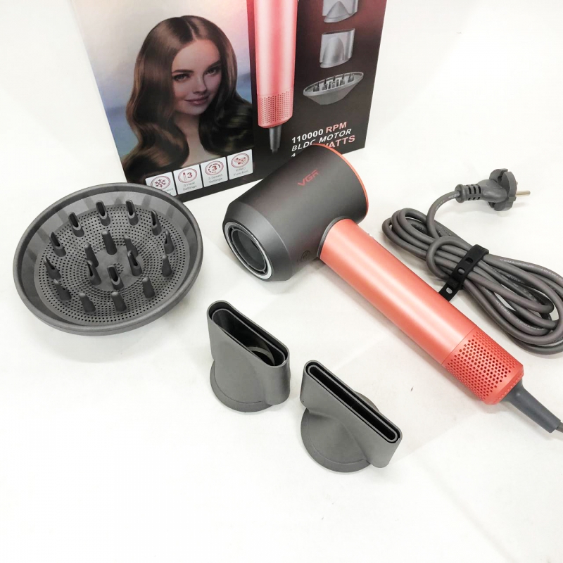 Фен для волос VGR V-440 профессиональный 1400 Вт Orange (tf7292) - фото 13 Фен для волос VGR V-440 профессиональный 1400 Вт Orange (tf7292) - фото 13