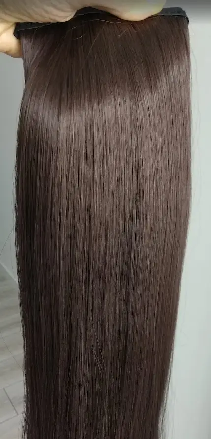 Хвіст-перука накладного волосся на шпильці Коричневий (29059916) - фото 4 Хвіст-перука накладного волосся на шпильці Коричневий (29059916) - фото 4