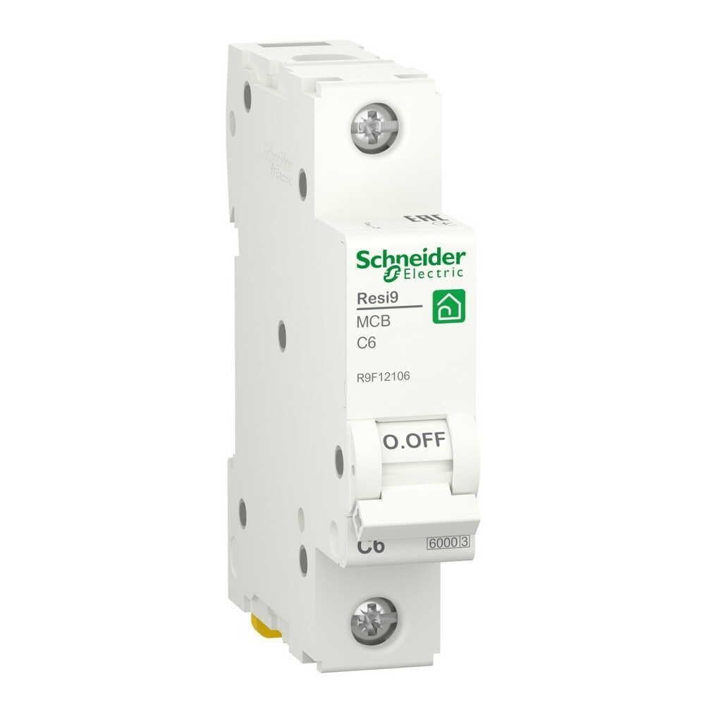 Автоматический выключатель Schneider Electric 6 кА C 1P 06 А Resi9 (R9F12106)