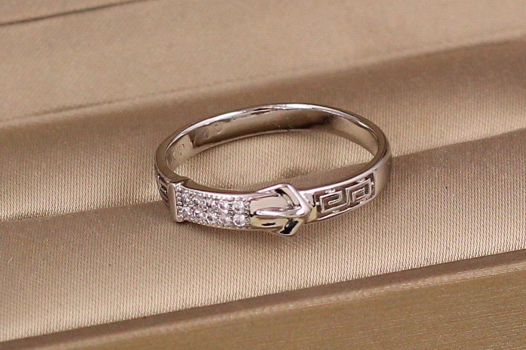 Кольцо Xuping Jewelry ремешок с греческим узором р. 18 Серебристый (1920815472)