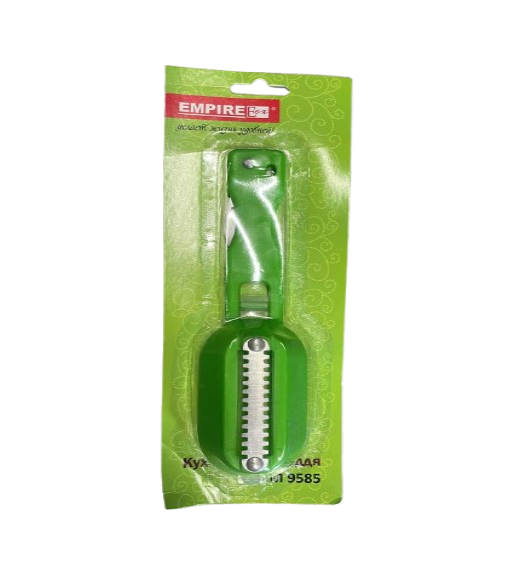 Рибочистка з ножем та контейнером Empire EM9585 19 см Зелений (25441829) - фото 2