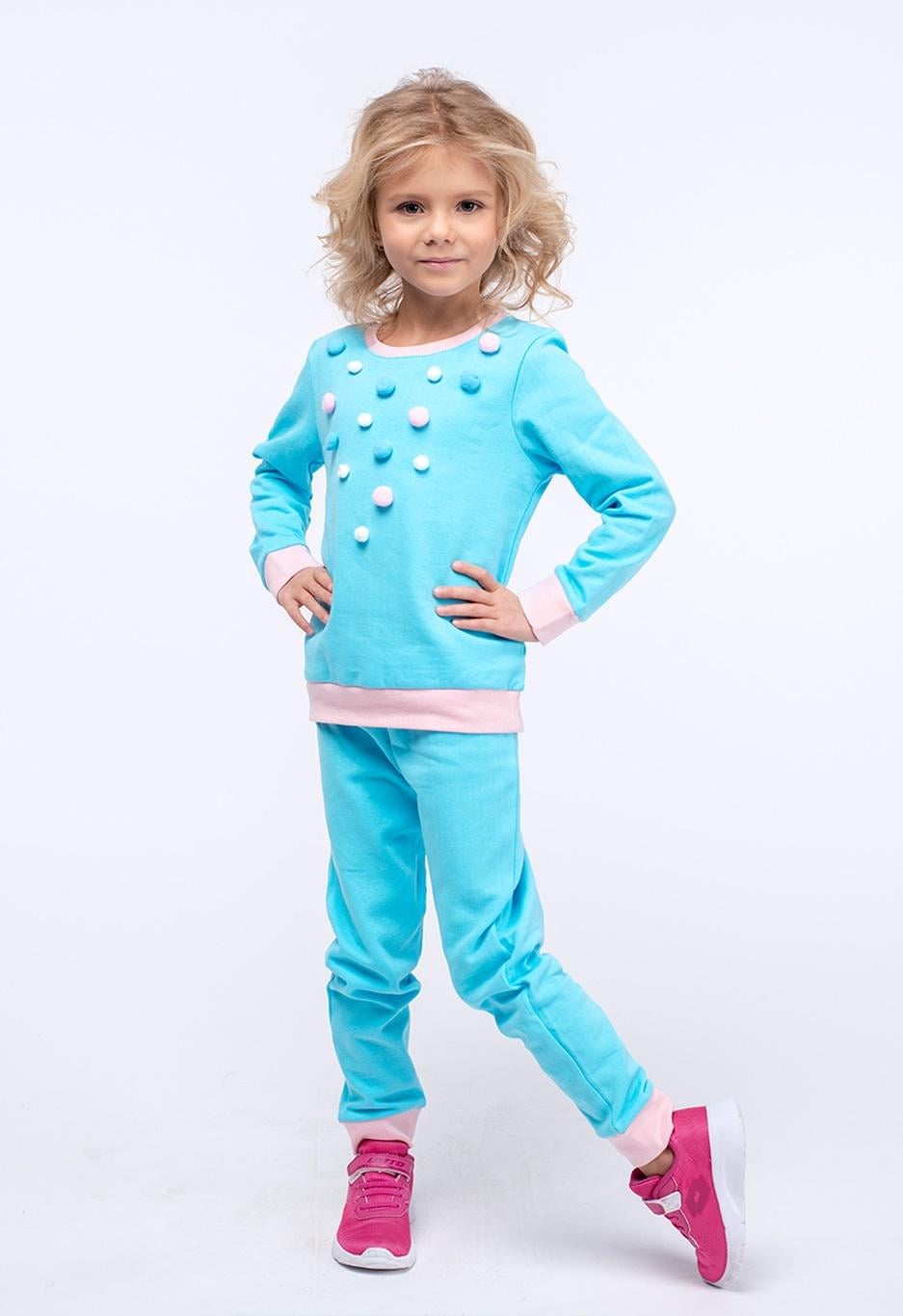 Костюм для девочки VidOli G-18611W 92 см Голубой