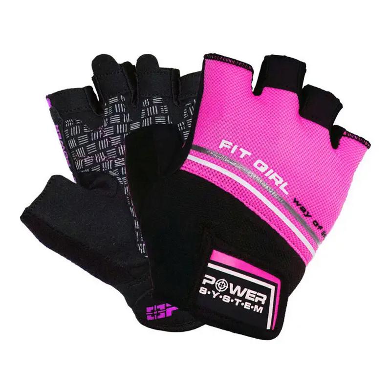 Рукавички для тренувань жіночі Power System Fit Girl Evo Gloves PS-2920 XS Чорний/Рожевий (22755-01)