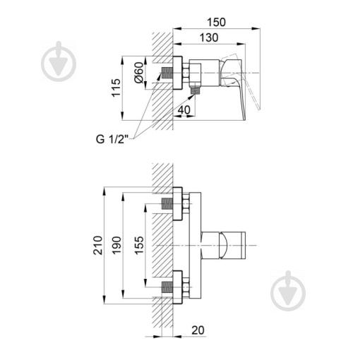 Смеситель для душа Qtap Nihonto QTNH4022101CB - фото 4 Смеситель для душа Qtap Nihonto QTNH4022101CB - фото 4