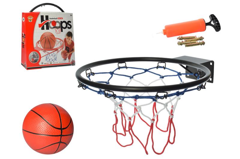 Баскетбольное кольцо A-Toys Hoops Basketball с насосом и мячом 40х44х9 см Красный (M 5966)