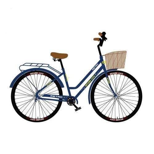 Велосипед Spark CITY RETRO колеса 28" стальная рама 18" Синий (000205327)