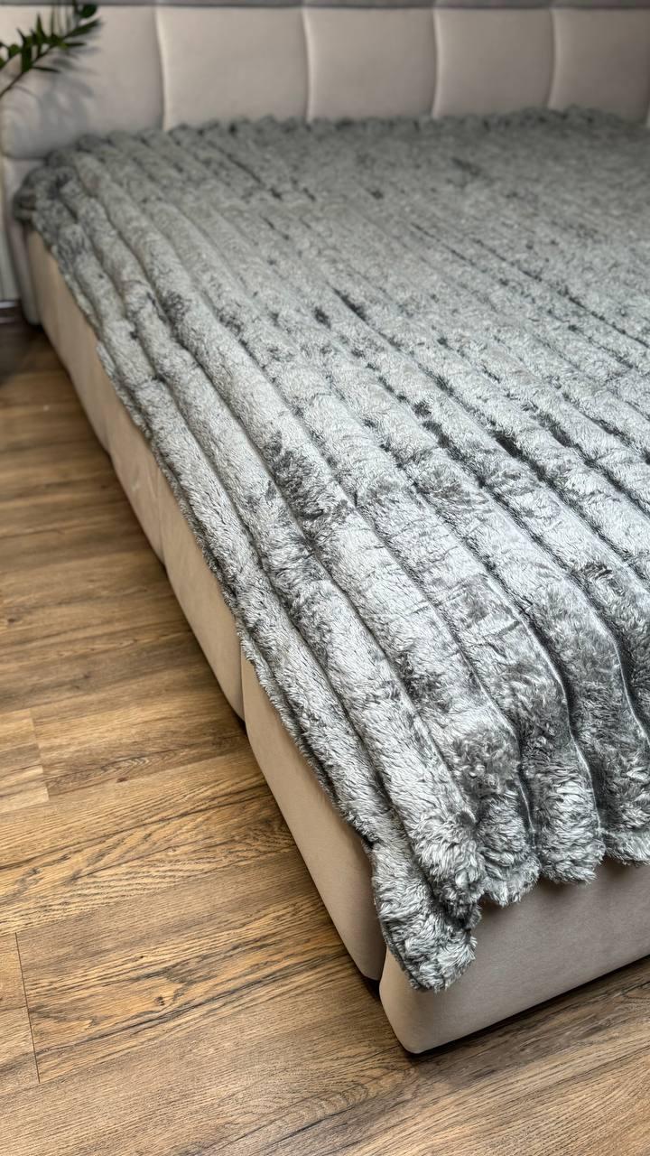 Плед шарпей 200x230 см Сірий (П4К-Am-sharp-001) - фото 4