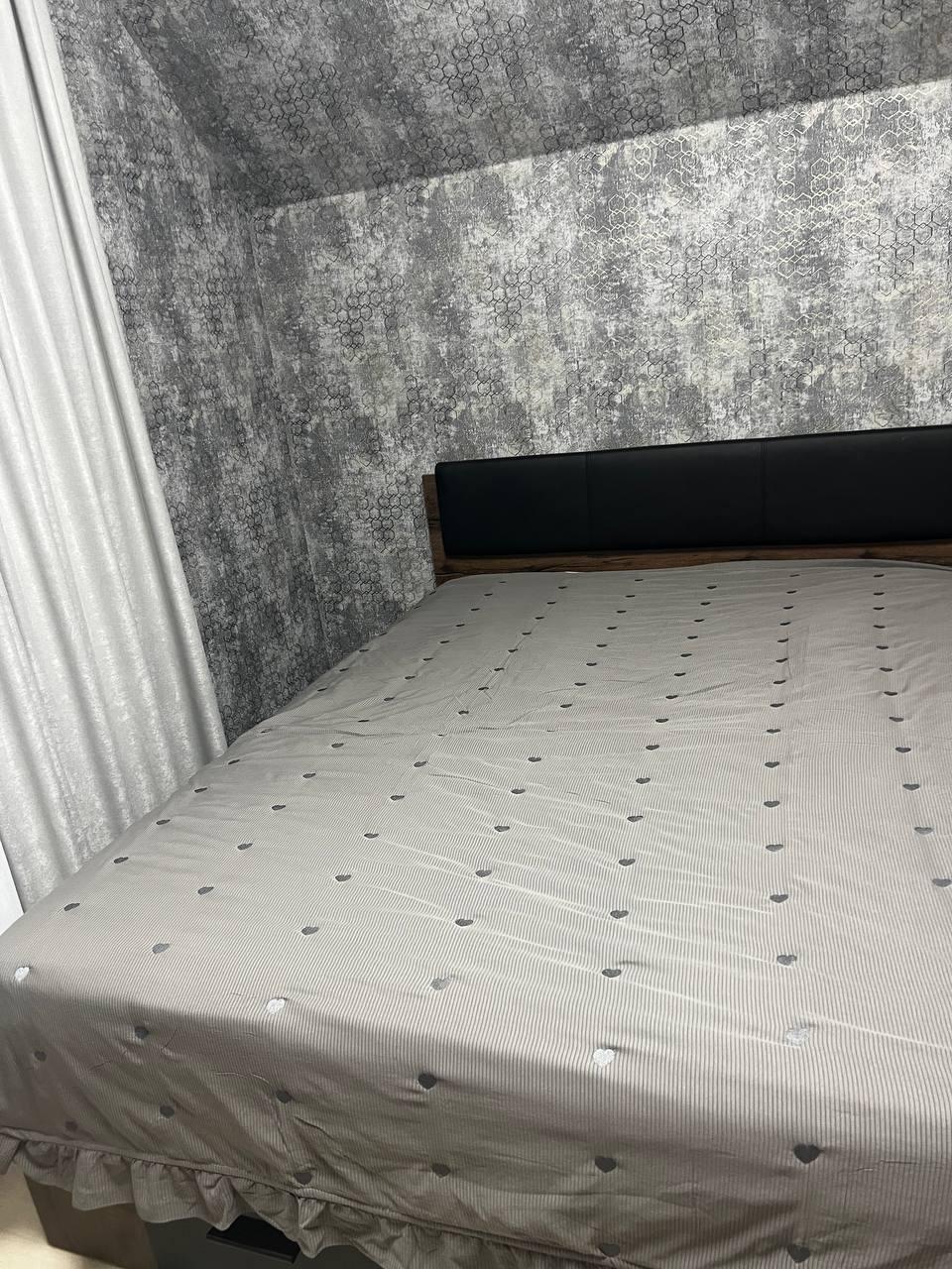 Покривало бавовняне на диван двоспальне 200х200 см Графітовий (П4К-rai-pokruvalo-001-04) - фото 8