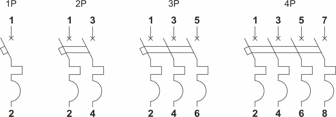 Автоматический выключатель CNC Electric YCB6Н-63 2P 5A 4,5kA C (Б00033808) - фото 3