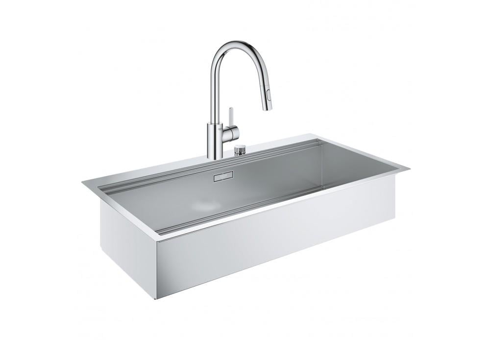 Набор Grohe мойка кухонная K800 31586SD0 со смесителем Eurosmart Cosmopolitan 31481001