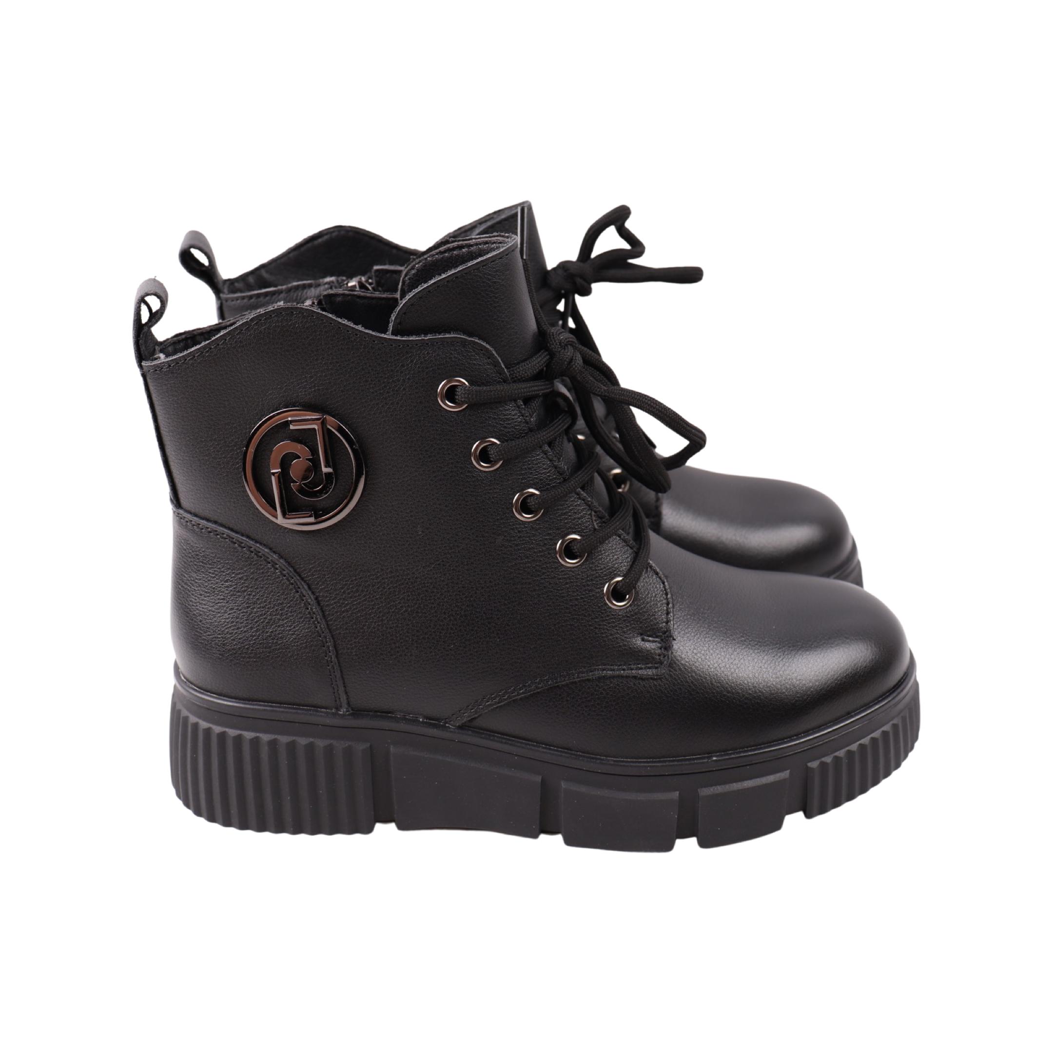 Ботинки женские Li Fexpert 1459-24ZHC натуральная кожа р. 39 Черный (29183403)