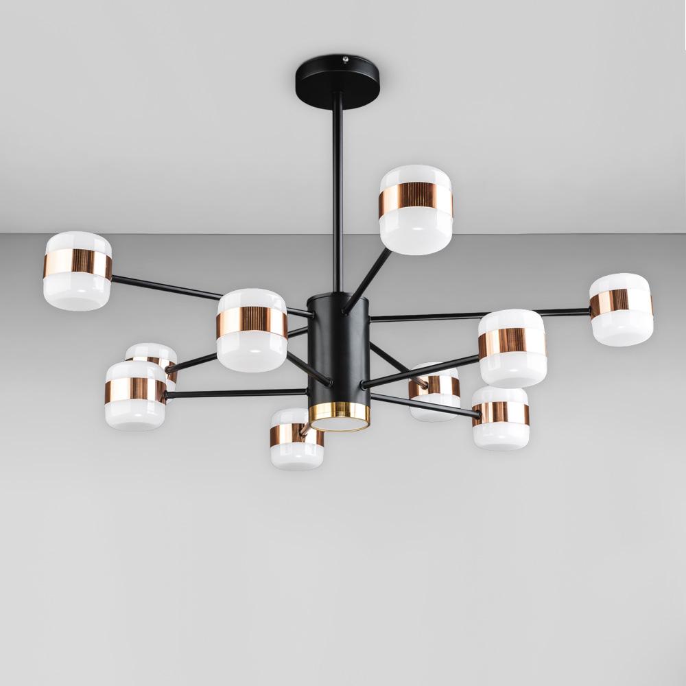 Люстра потолочная светодиодная Light House DL-18983/10х6W Led Черный/Бронзовый/Белый/Золотой