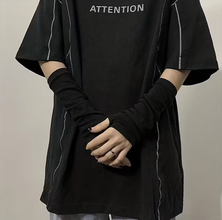 Перчатки-митенки женские с длинными рукавами без пальцев для запястья и локтя One Size (1312/1) - фото 4