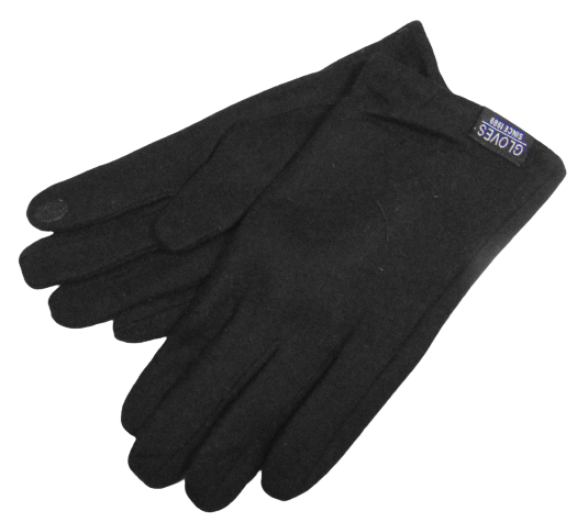 Мужские перчатки кашемир на меху Anjela A10 р. 11,5 Черный (1704543099)