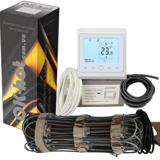 Гріючий мат для теплої підлоги Ok-hot 170 Вт/м2 3,75 м2 633 Вт та Wi-Fi термостат