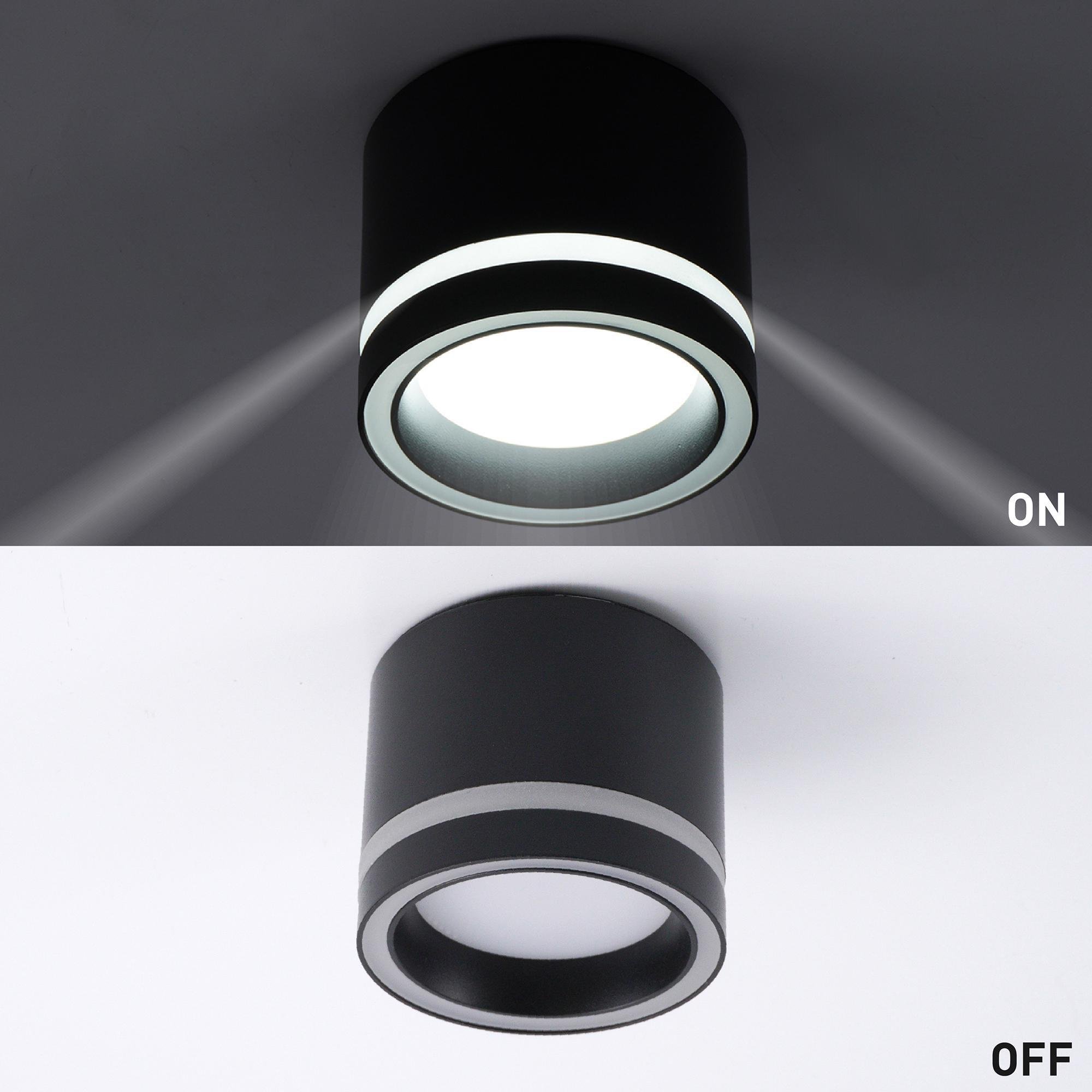 Светильник потолочный ESLLSE GELA R GX53 85x70 мм Черный (10513-1) - фото 9 Светильник потолочный ESLLSE GELA R GX53 85x70 мм Черный (10513-1) - фото 9