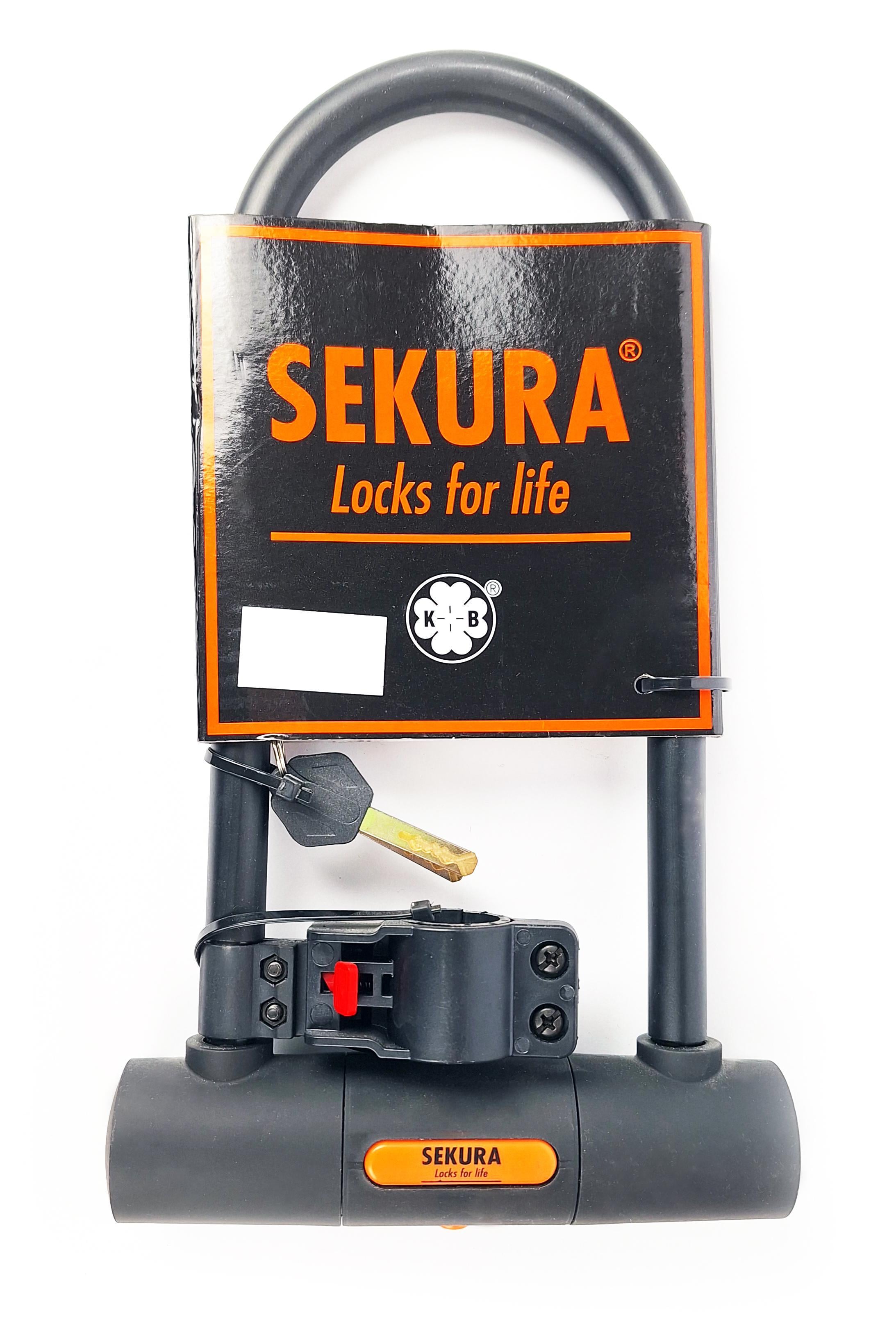 Замок велосипедный Secura KB306 U-lock под ключ 115x230 мм Черный (G0000169)