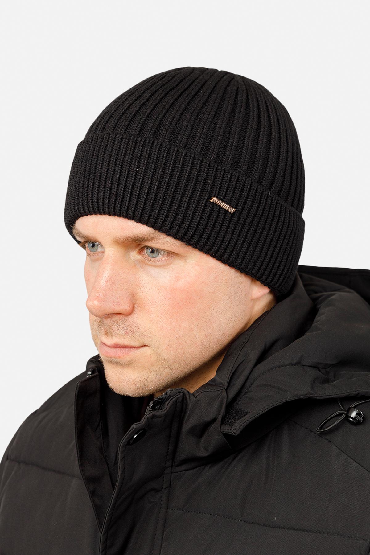 Шапка мужская 58-60 см Черный (ЦБ-00260763)