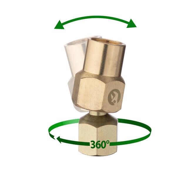 Шарнір поворотний Intertool PT-2209 внутрішнє різьблення 1/4"-1/4" латунь (130210) - фото 4 Шарнір поворотний Intertool PT-2209 внутрішнє різьблення 1/4"-1/4" латунь (130210) - фото 4