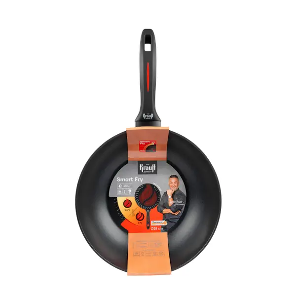Сковорода Wok Krauff Smart Fry 28 см с ножом сантоку (55-333-448) - фото 3 Сковорода Wok Krauff Smart Fry 28 см с ножом сантоку (55-333-448) - фото 3