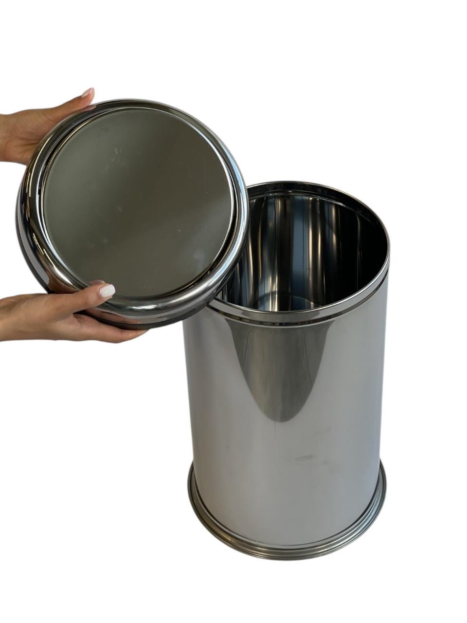Ведро для мусора с поворотной крышкой MAXIFLOW 20 л Нержавеющая сталь (4513.0000S.430.20) - фото 5 Ведро для мусора с поворотной крышкой MAXIFLOW 20 л Нержавеющая сталь (4513.0000S.430.20) - фото 5