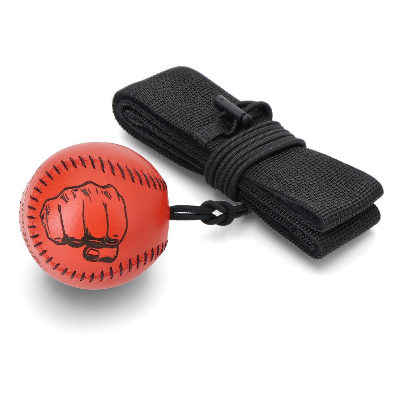 Тренажер для бокса на реакцию рефлекс бол/боевой мяч на резинке/файтбол (2684199007)