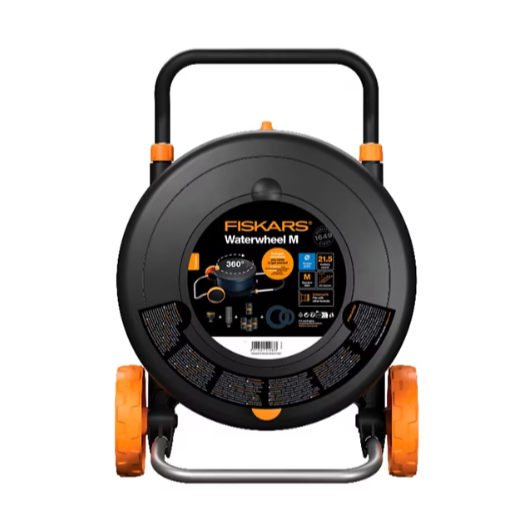 Катушка на колесах со шлангом Fiskars M 1/2" 13 мм L 20 м с набором аксессуаров (1071639)