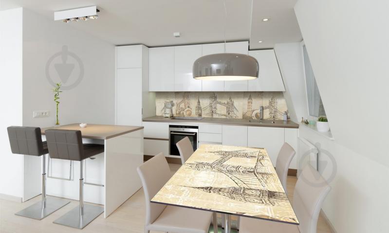 Наклейка вінілова на стіл Zatarga «Старий Лондон» 600х1200 мм Z180618st