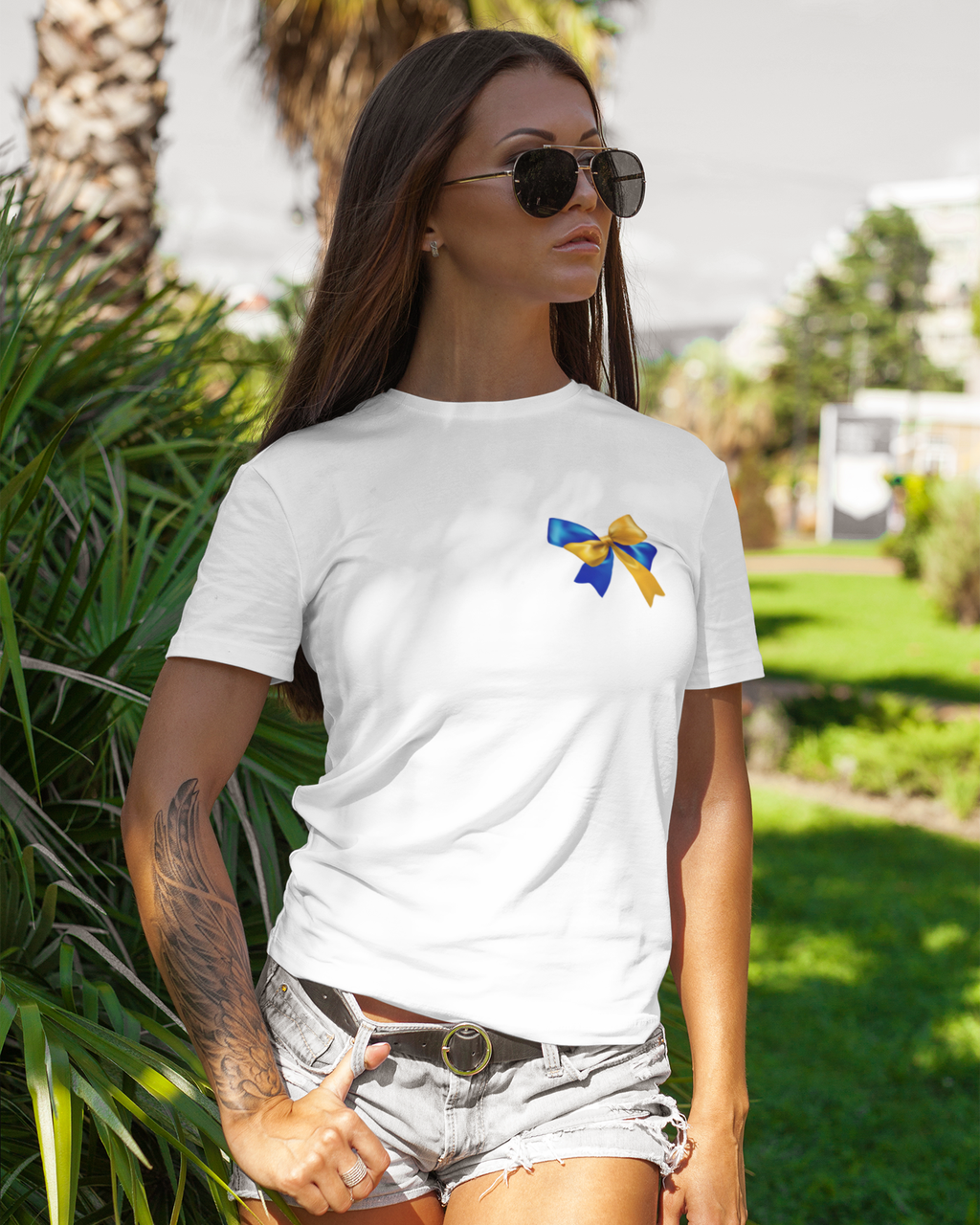 Футболка женская Mishe 11000054 с принтом XXXL Белый (11000054_7)