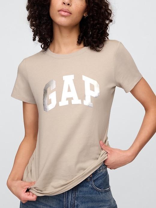 Футболка женская GAP Logo XL Бежевый (4826241296657) Футболка женская GAP Logo XL Бежевый (4826241296657)