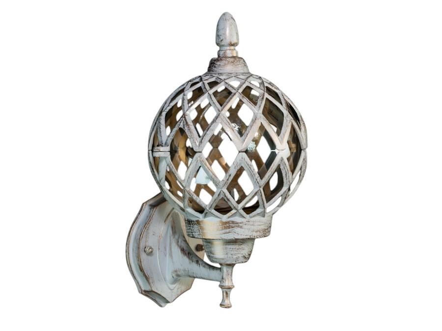 Садовый светильник патрон Е27 Белый/Патина (DJ070-S-W1 WH)