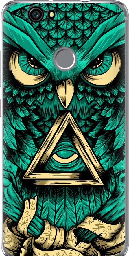Чехол на Huawei Nova Сова Арт-тату (3971t-439-42517)