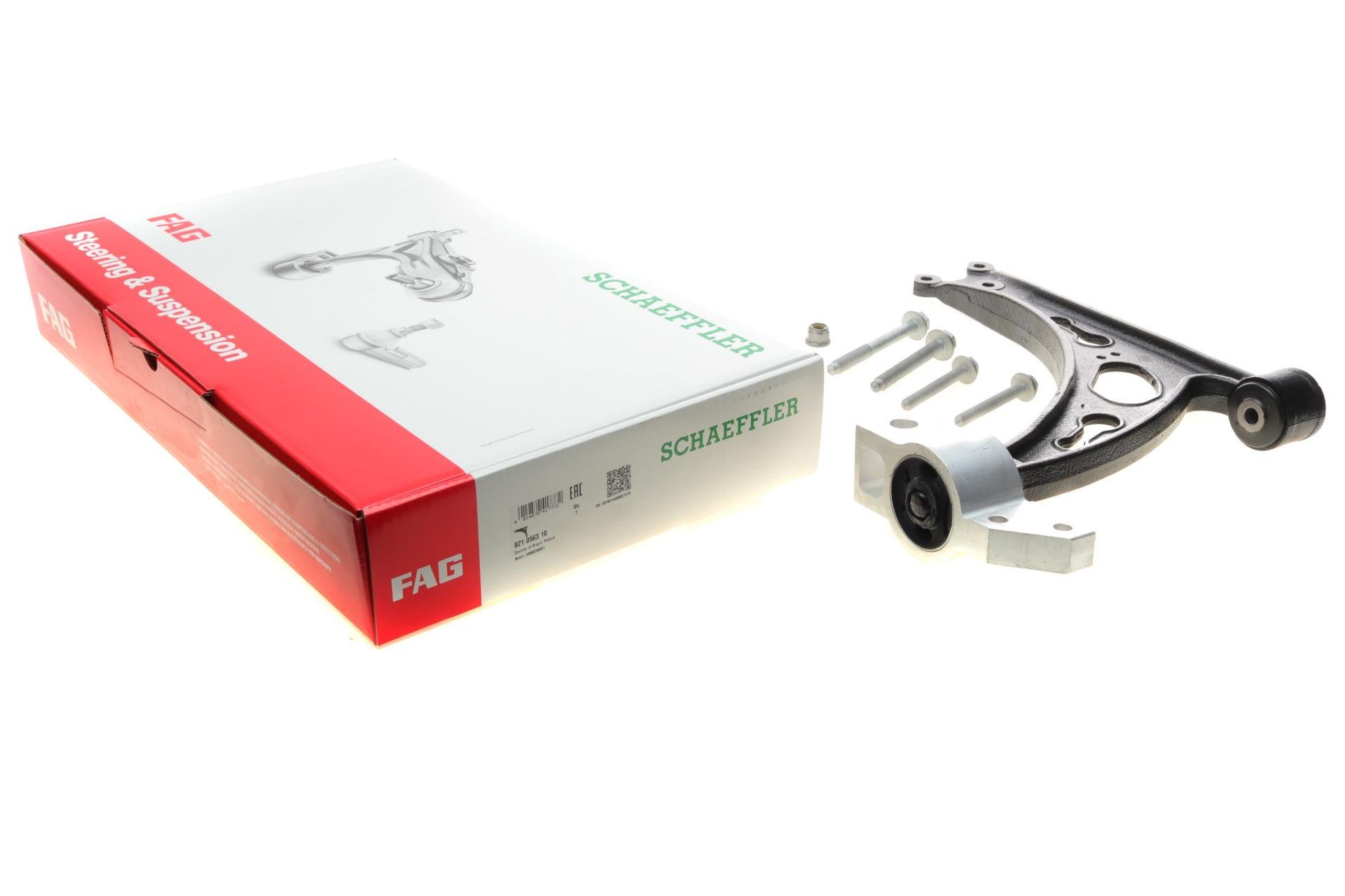 Рычаг подвески FAG передний/снизу L Audi A3/Skoda Octavia/SuperB/VW Caddy III/Golf V/VI 03- (821 0563 10)