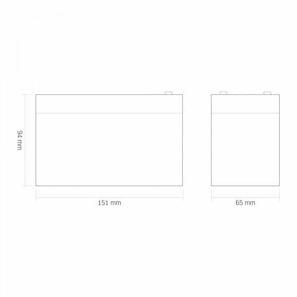 Акумулятор свинцево-кислотний Videx 6FM9 12 V / 9 Ah (2686108169) - фото 2 Акумулятор свинцево-кислотний Videx 6FM9 12 V / 9 Ah (2686108169) - фото 2